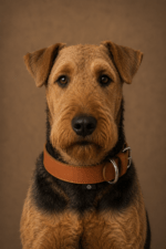 Leren halsband voor middelgrote honden - Afbeelding 2