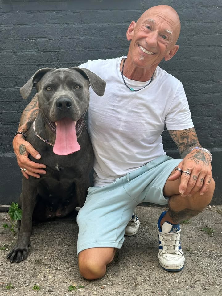 Nala, Cane Corso, met haar eigenaar na begeleiding met de Leidy-methode